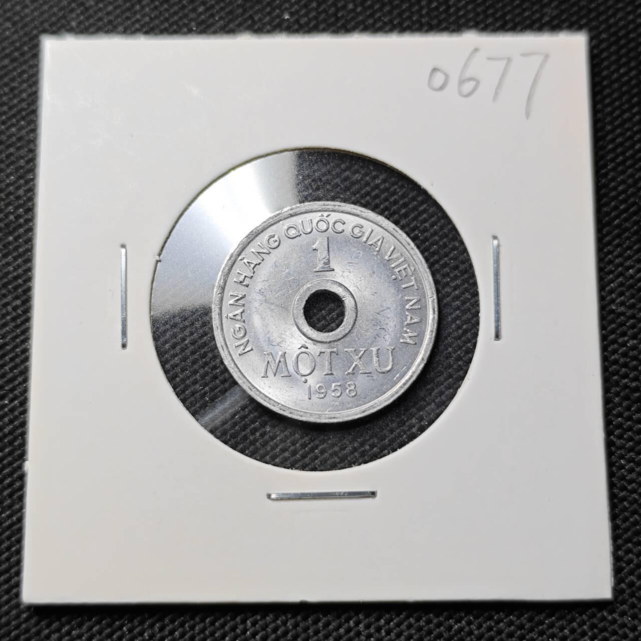 KK钱币收藏小铺  第406期 2月预留时间 周末发货  1958南越1仙 好品