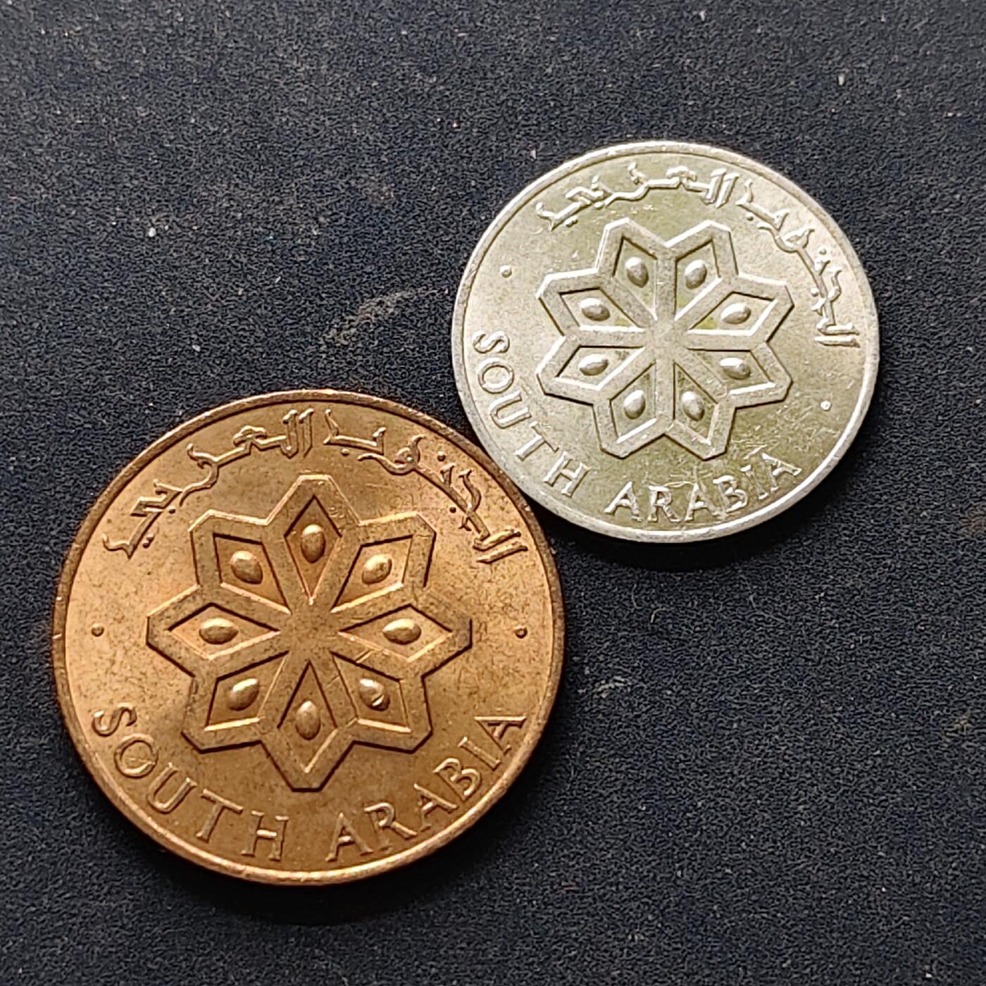 【全场包邮】纯粹捡漏拍514场 南阿拉伯1964年BU品相2枚一组