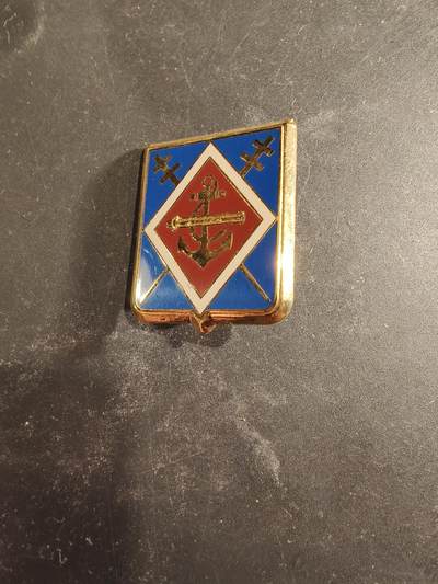 老王徽章第189期 - 法国第1海军陆战炮兵团证章