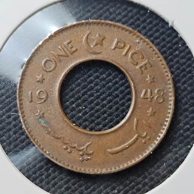 KK钱币收藏小铺  第407期 2月预留时间 周末发货 -  1948巴基斯坦铜币1派斯