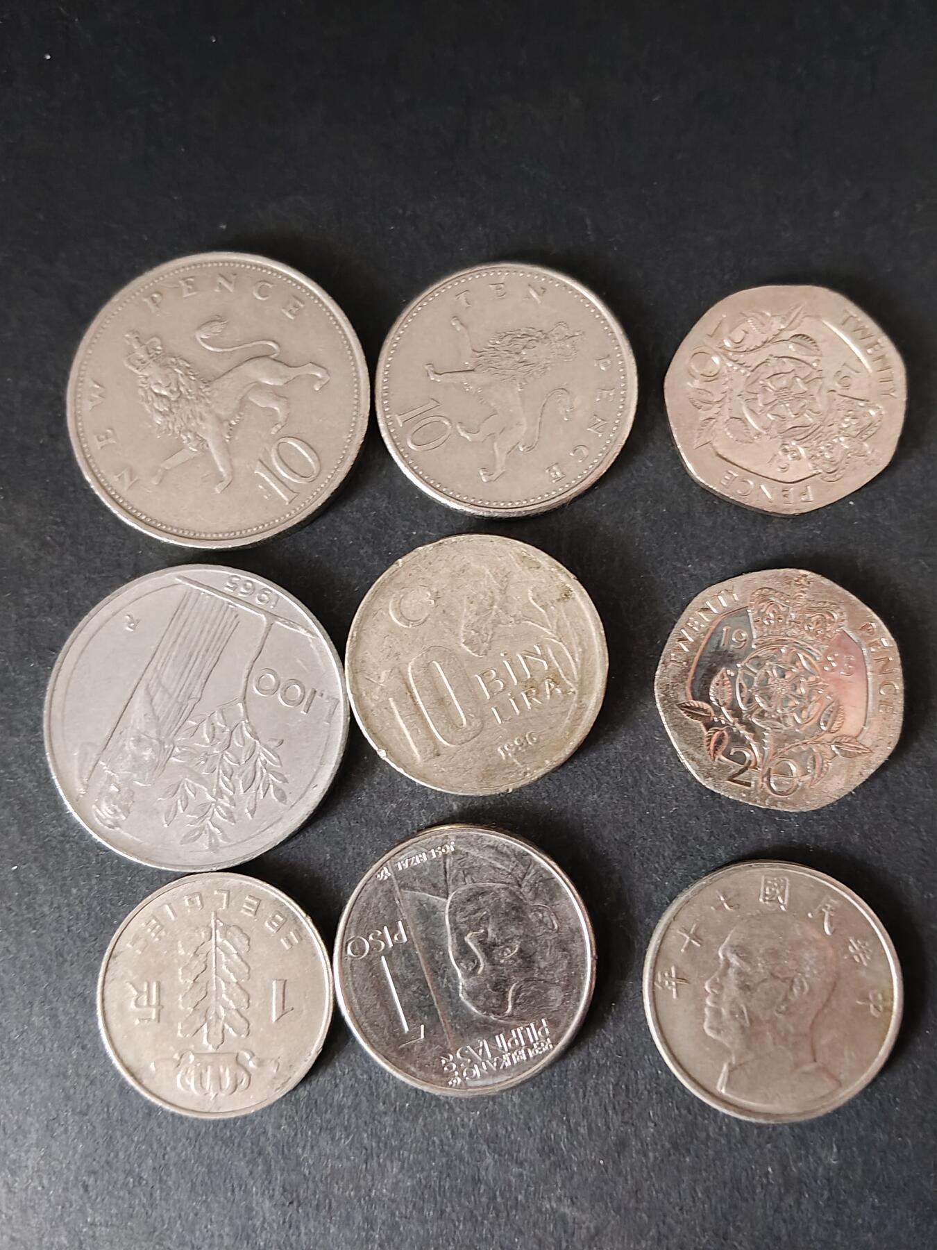 猩哥外币小铺➨【第225场】 硬币9个