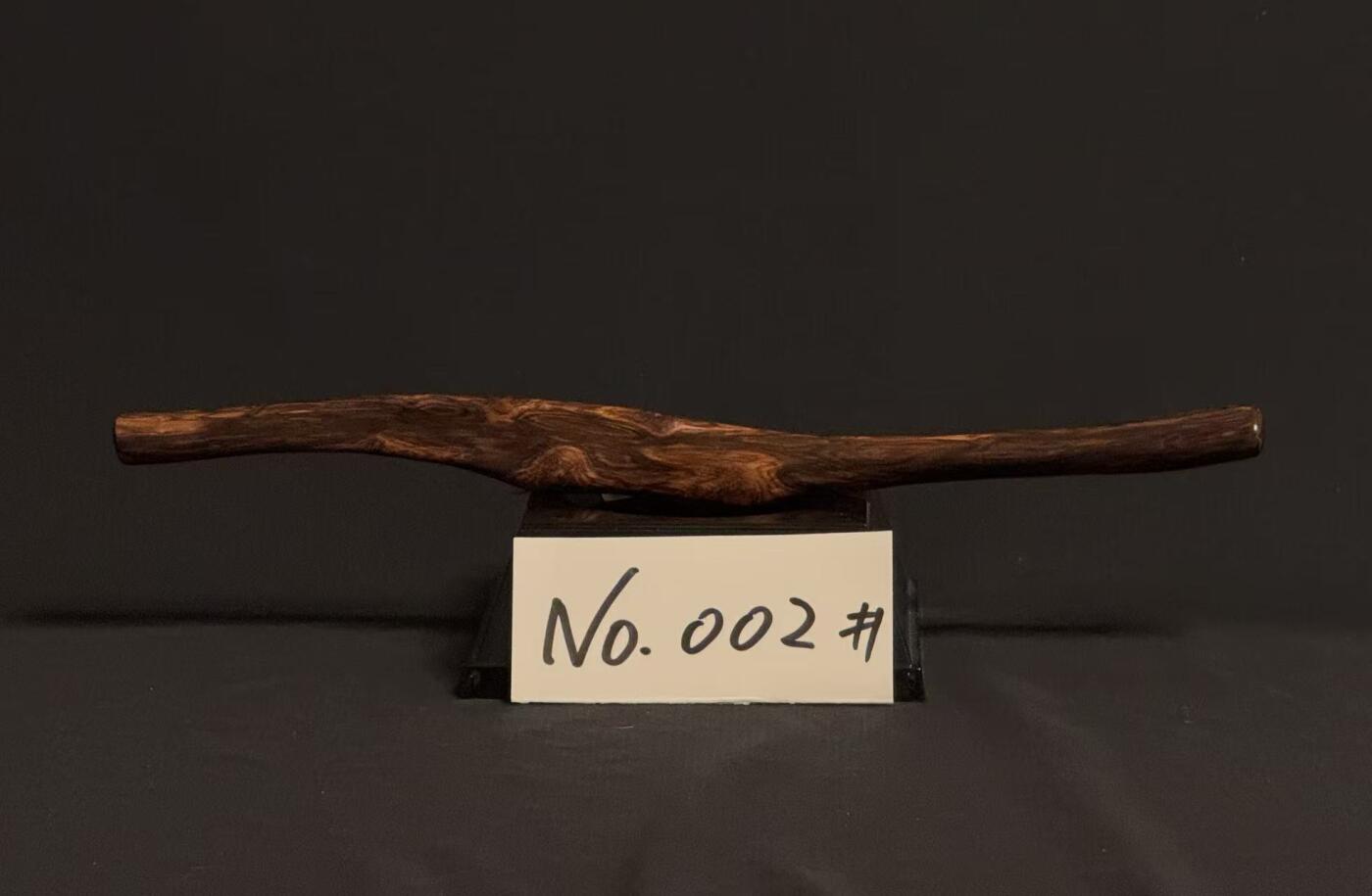 零元拍：NO.2海南黄花梨紫梨随形文玩把玩棍，尺寸约：31/1.6CM