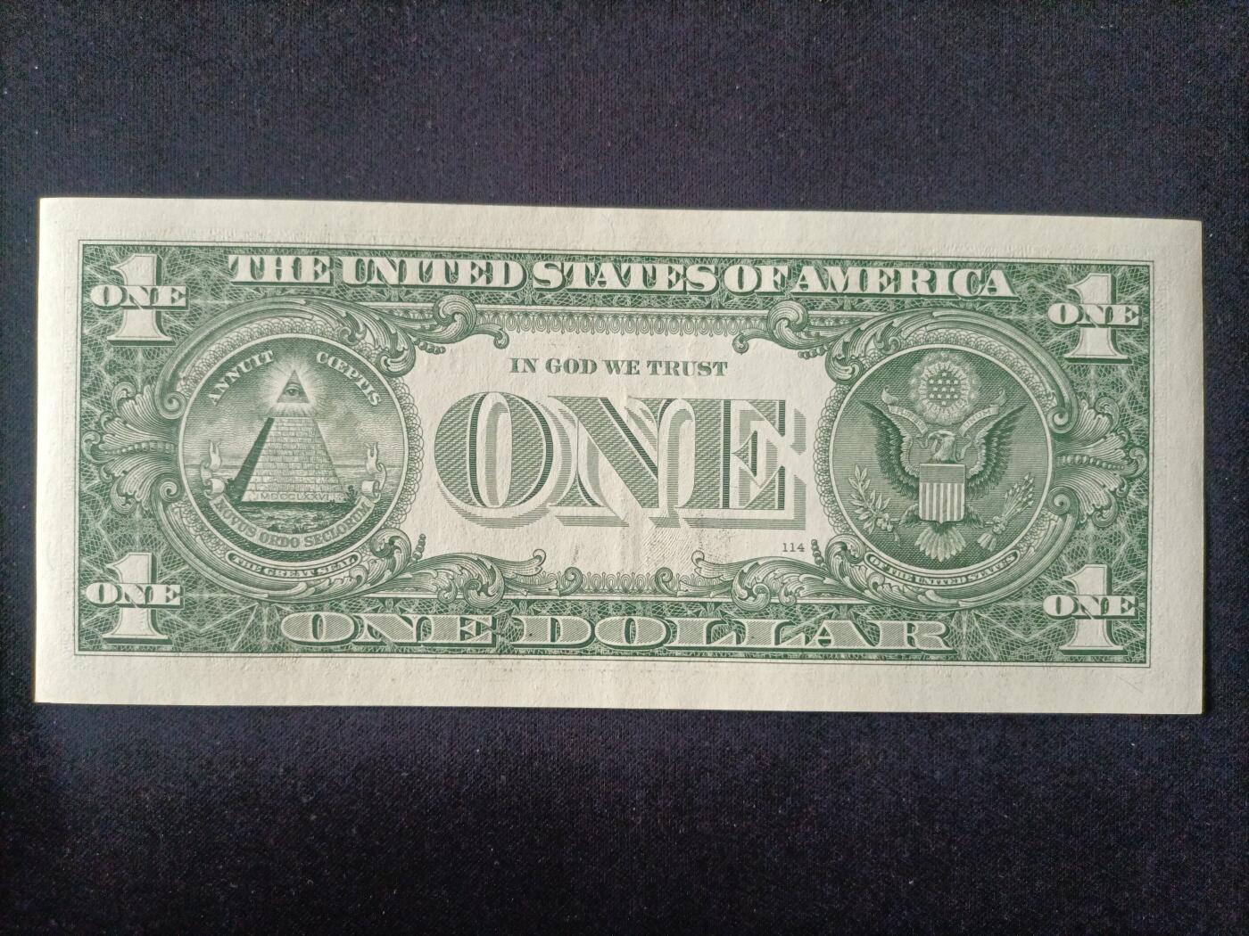 【游宝拍卖】丙午马年第15期 美国-1美元【SERIES-2013 B-纽约 全新UNC】