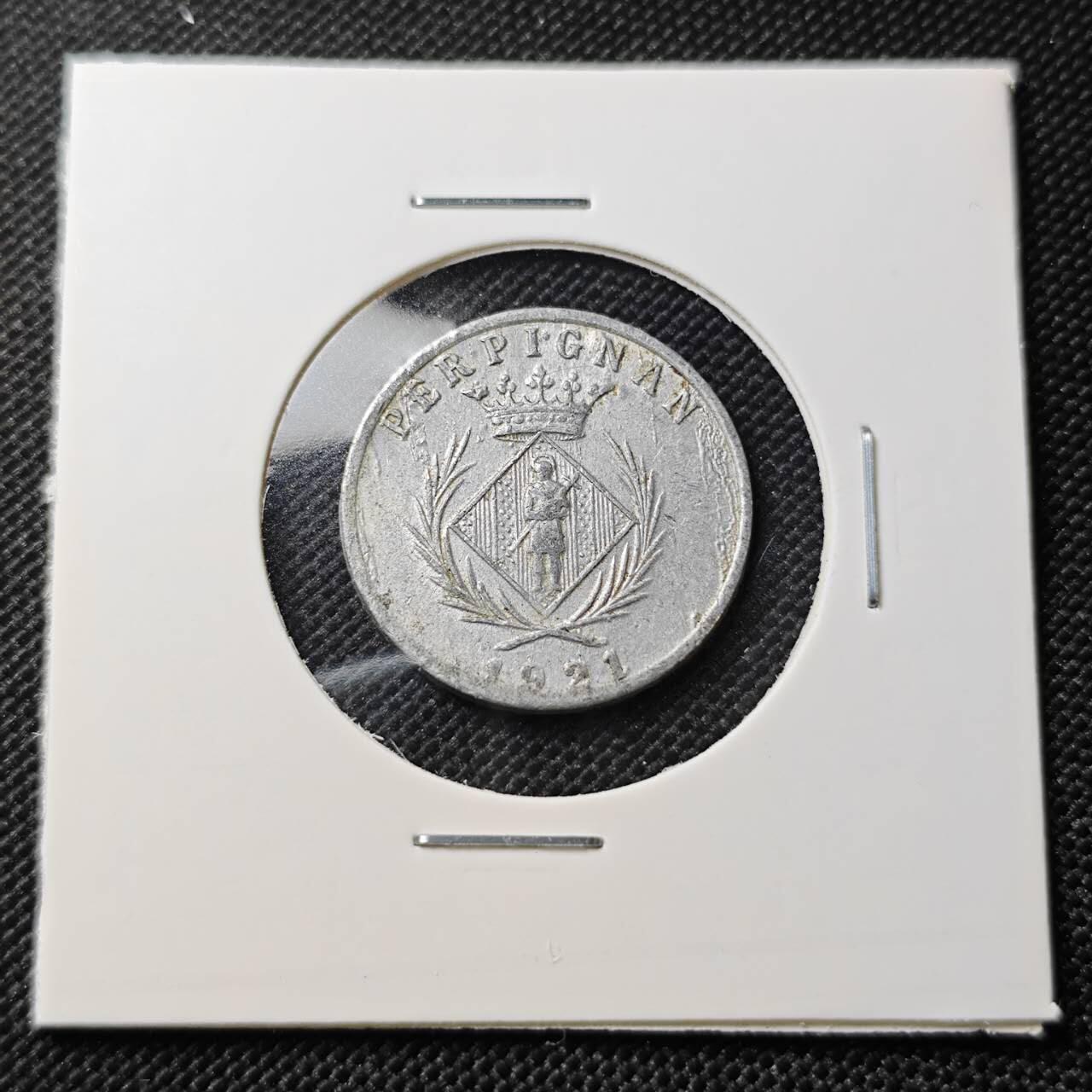 KK钱币收藏小铺  第407期 2月预留时间 周末发货  1921法国代币5分