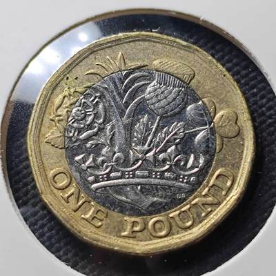 KK钱币收藏小铺  第406期 2月预留时间 周末发货 -  英国1镑双色币