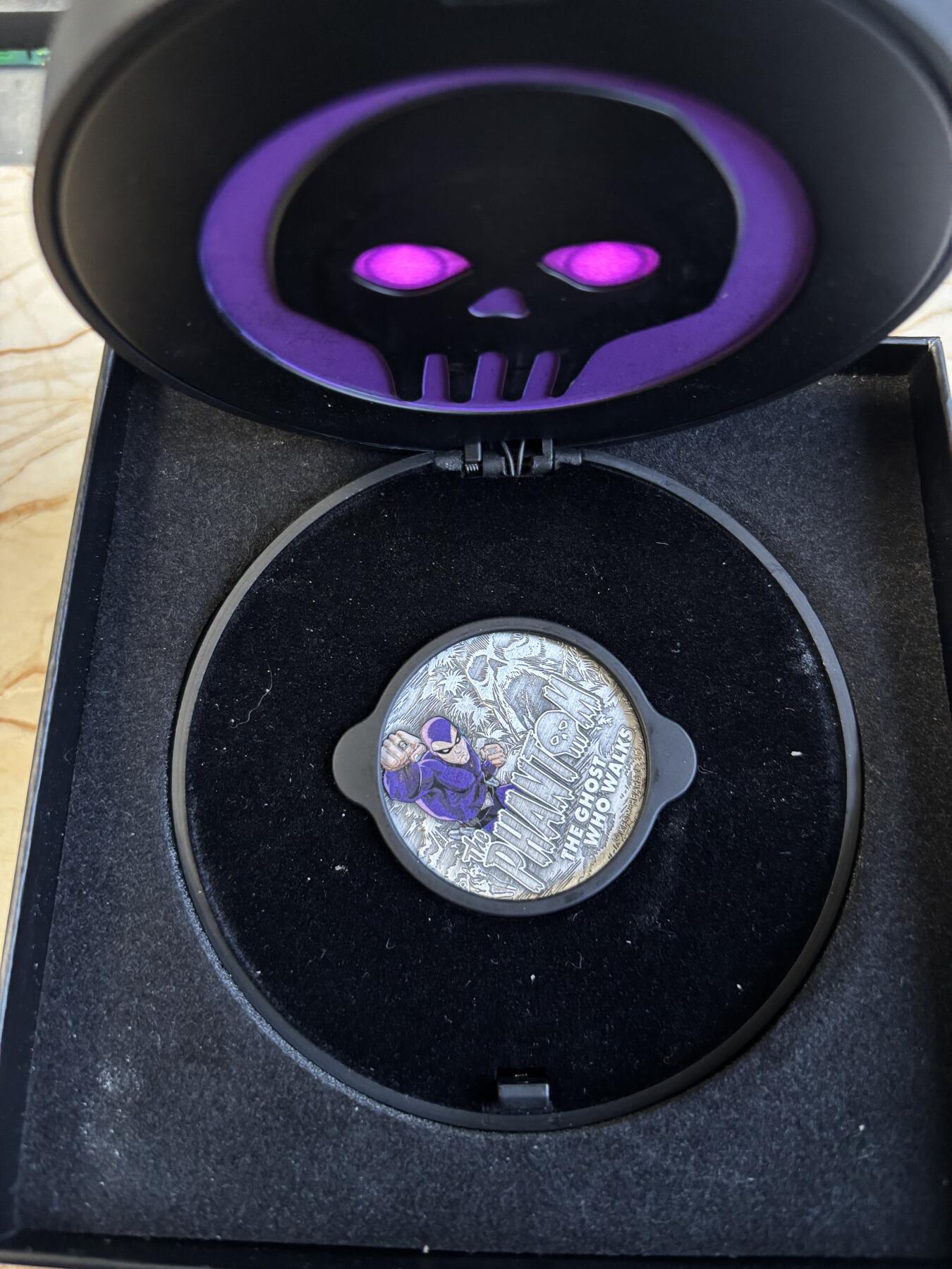 第195期拍卖 图瓦卢2023年幻影2盎司仿古纪念银币发行2000枚，999银，发行2000枚