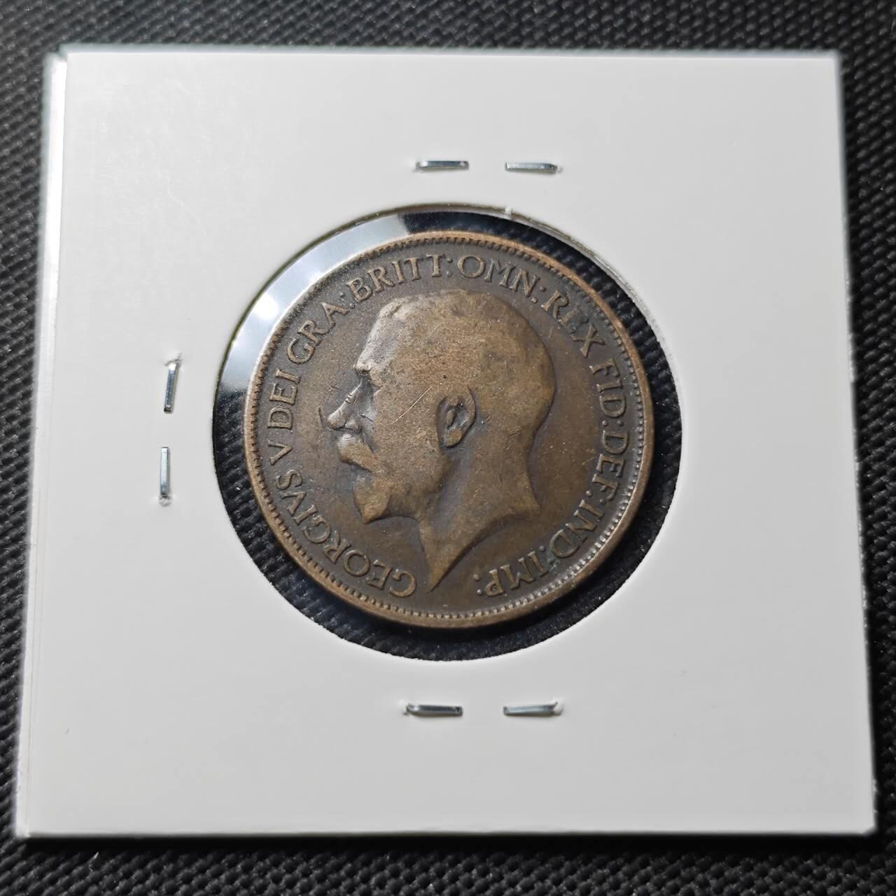 KK钱币收藏小铺  第406期 2月预留时间 周末发货  1916英国半便士铜币