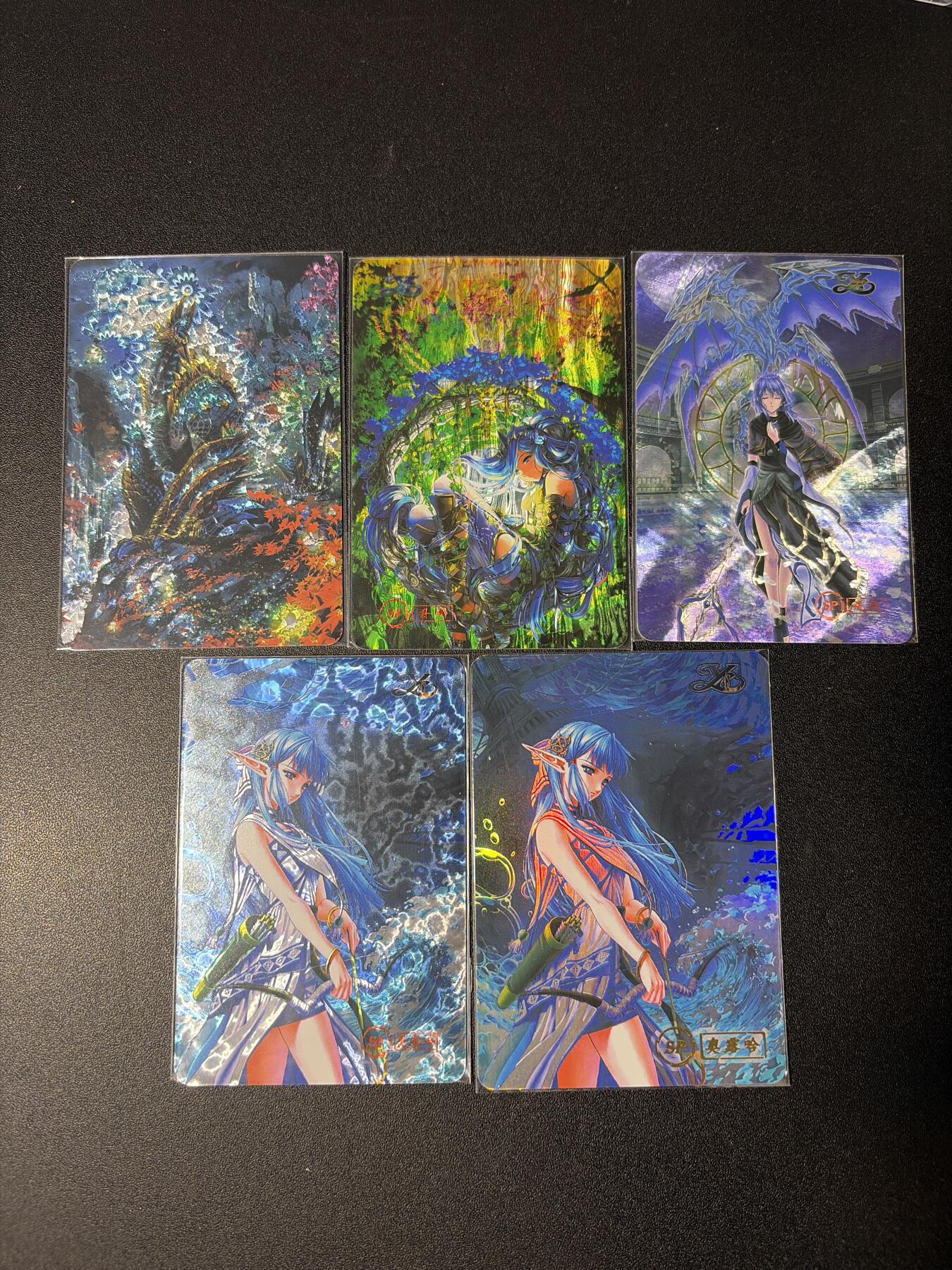 NO.28 好又多金牌大场，每周一站式配齐，方便凑单！（周6晚9点截拍，卖家送拍0抽成！） 白花恋诗卡牌 雷狼龙+伊苏特卡3张+伊苏彩闪 共5张