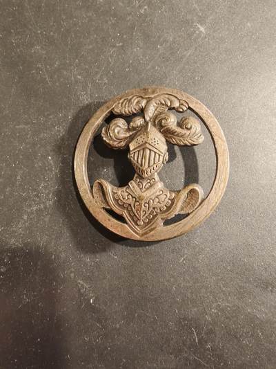 老王徽章第189期 - 法国装甲兵贝雷帽徽   银色