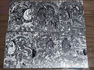 阳大大卡牌拍卖第106期（持续收拍品，周五晚上九点截拍，进群福利早知道） - 星宿文创冯涛老师绘扈赏元辰十二生肖前六鼠牛虎兔龙蛇银色粗闪6张稀有