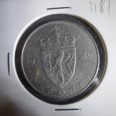 沼泽如烟--第1031场 - 挪威1980年5克朗