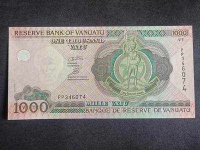 【游宝拍卖】丙午马年第15期 - 瓦努阿图-1000瓦图【2002(06)版 全新UNC】