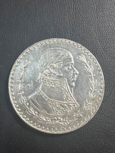 ❤️【币观天下】❤️ 第346期钱币拍卖场- 2026.3.27周五晚上6点半场 长期征集拍品  -  1965 莫拉雷斯 墨西哥一比索 低银币 好品