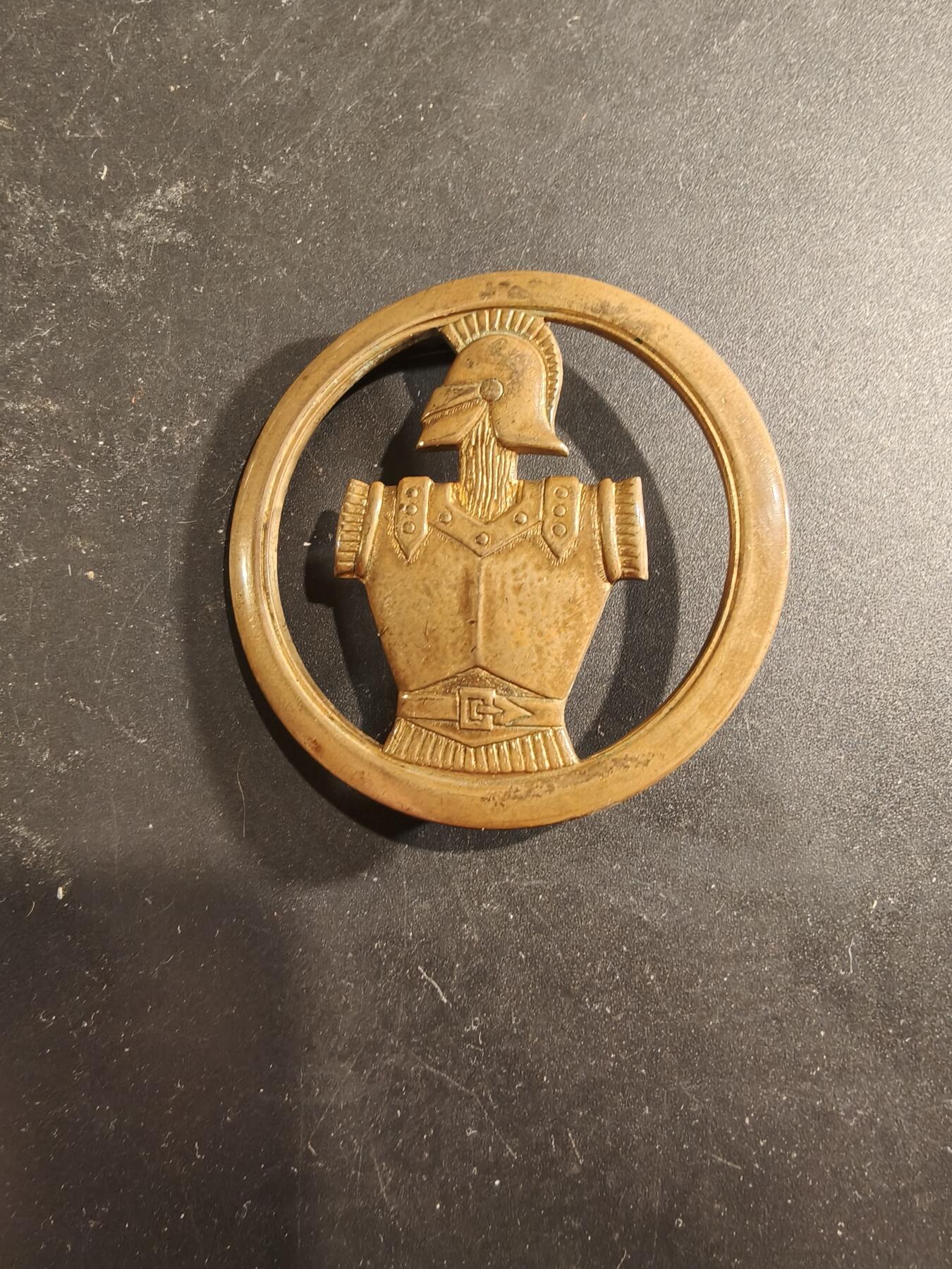 老王徽章第189期 法国工兵贝雷帽徽   金色