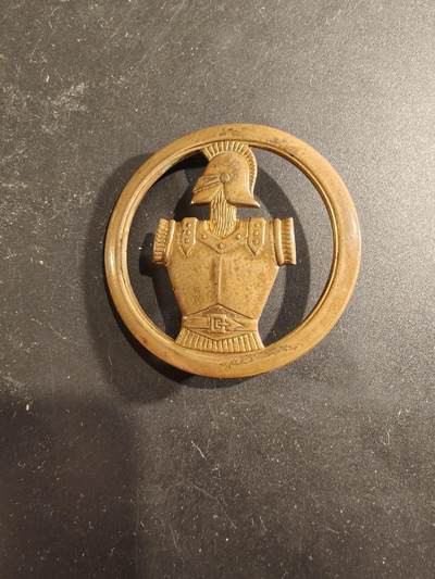 老王徽章第189期 - 法国工兵贝雷帽徽   金色