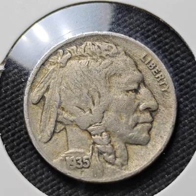 KK钱币收藏小铺  第406期 2月预留时间 周末发货 -  1935美国5分镍币