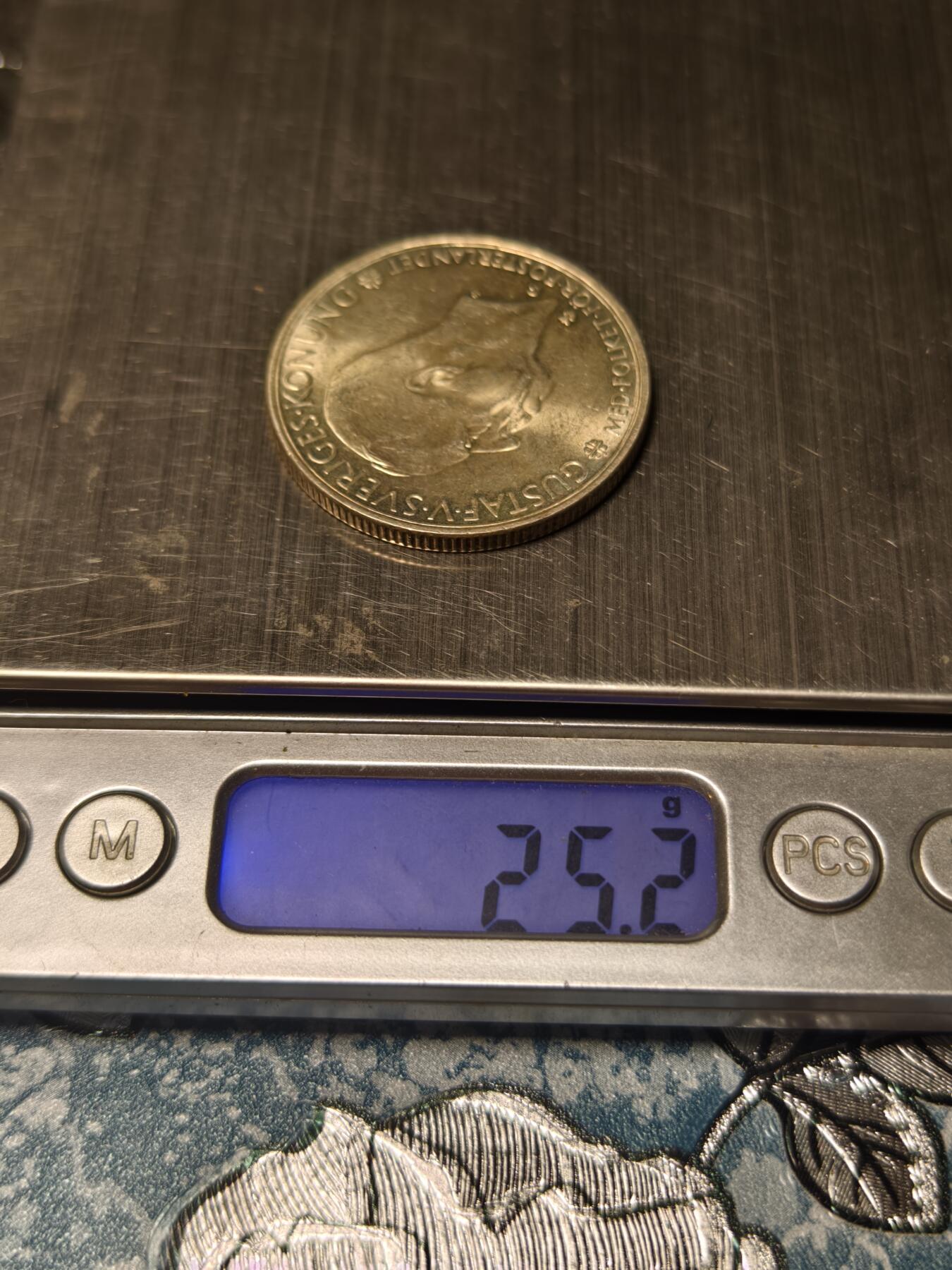 抚柳草堂-第十九期章牌钱币  奖章勋章限时免佣 满百包邮 放漏专场 1935瑞典议会500周年5克朗纪念银币 高银25.2g 原光近未流通美品 古斯塔夫五世头像瑞典议会是世界上现存最古老的议会之一