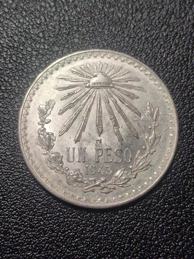 靖甫拍卖第七场 - 墨西哥小鹰洋1943一比索银币