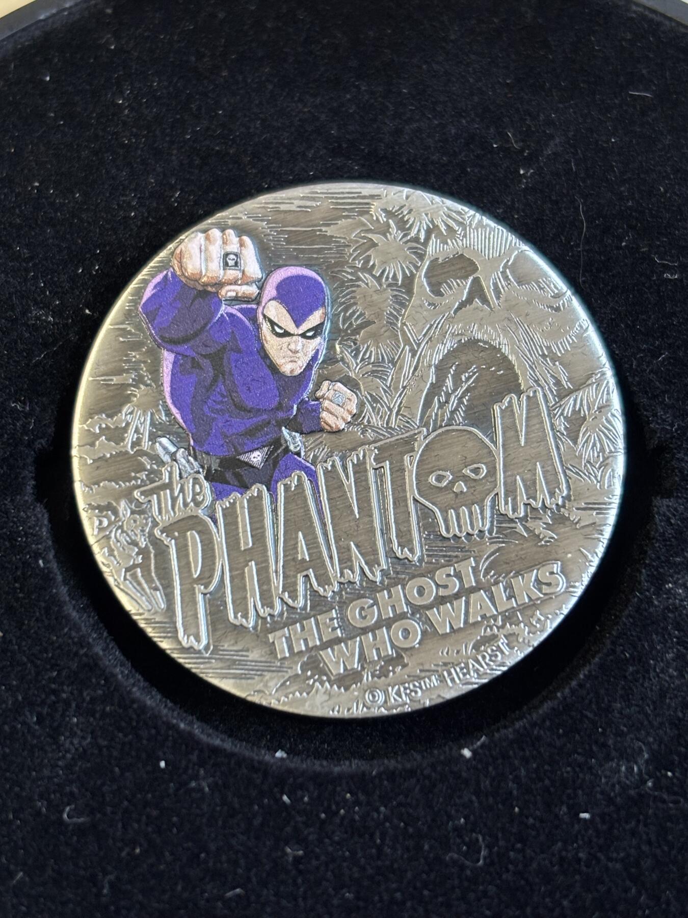 第195期拍卖 图瓦卢2023年幻影2盎司仿古纪念银币发行2000枚，999银，发行2000枚