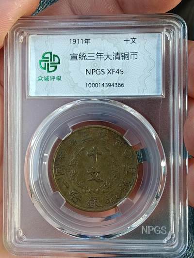 精品古钱币名珍铁钱专场 - 大清宣三十文铜币