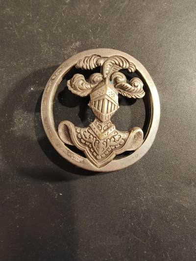 老王徽章第189期 - 法国装甲兵贝雷帽徽   银色