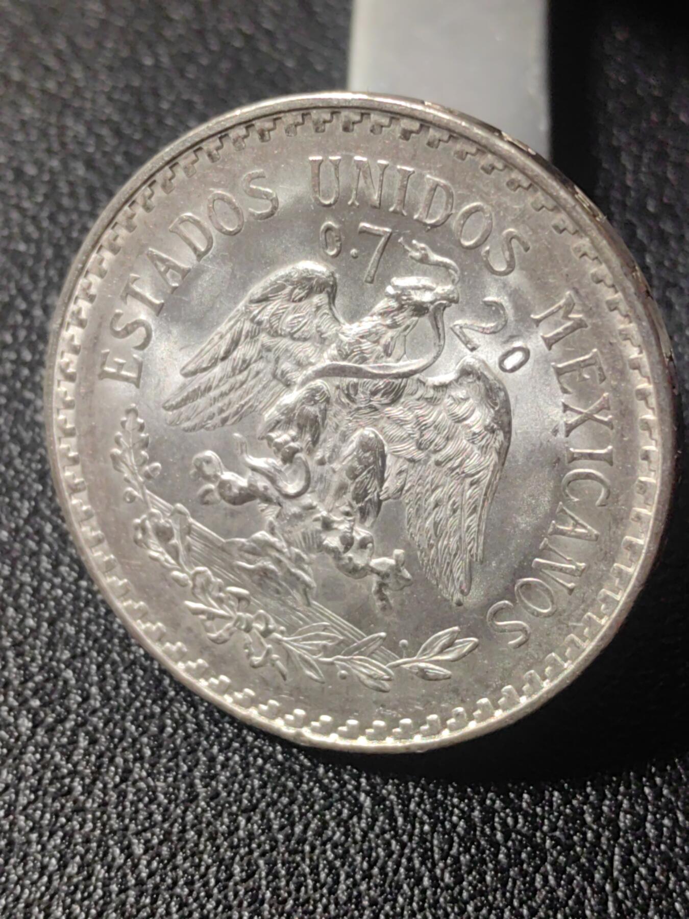 靖甫拍卖第七场 墨西哥小鹰洋1943一比索银币