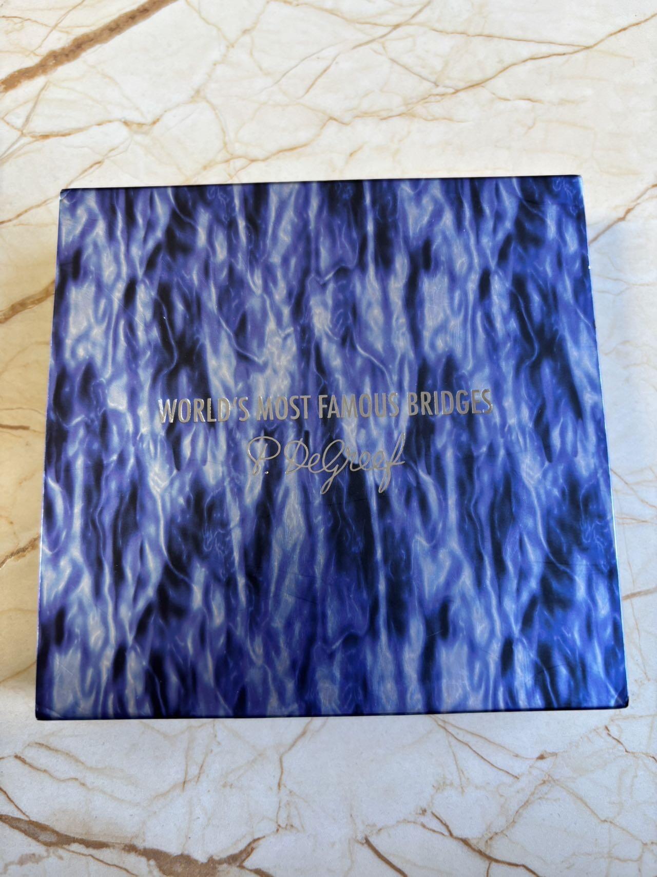 第195期拍卖 刚果2022年世界桥梁系列布鲁克林大桥5盎司银币，999银，发行750枚