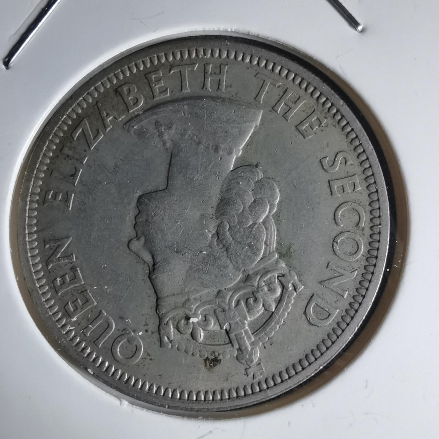 沼泽如烟--第1032场 塞舌尔1968年1卢比