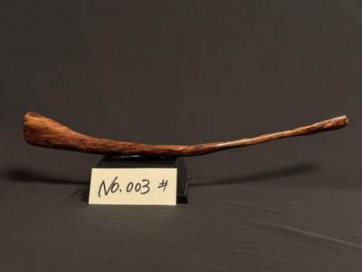 零元拍：NO.3海南黄花梨满鬼脸花纹随形文玩把玩棍，尺寸约：41/4.2/1.8CM - 零元拍：NO.3海南黄花梨满鬼脸花纹随形文玩把玩棍，尺寸约：41/4.2/1.8CM