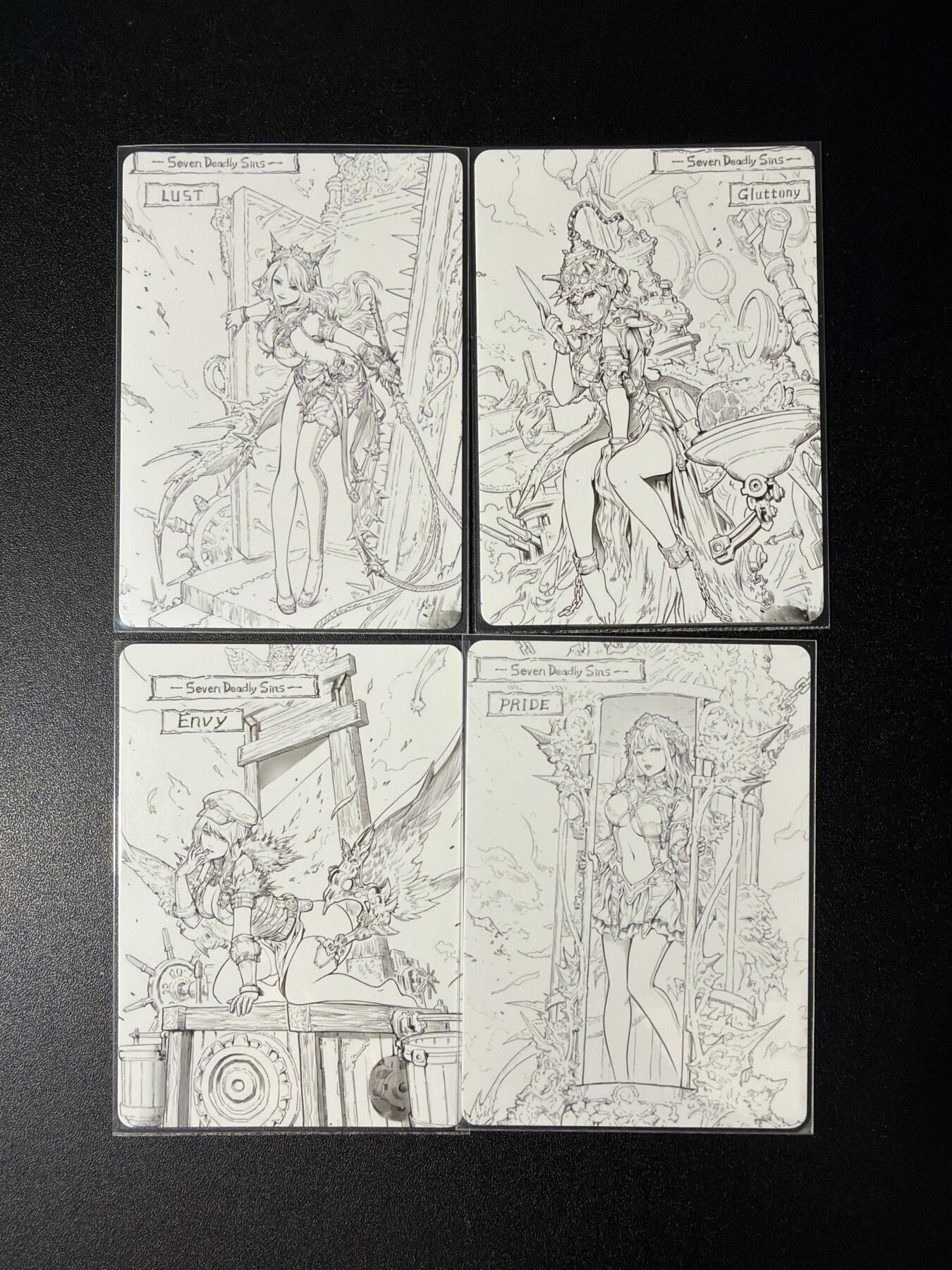 NO.28 好又多金牌大场，每周一站式配齐，方便凑单！（周6晚9点截拍，卖家送拍0抽成！） 死月卡牌 七宗罪之暴食+傲慢+嫉妒+瑟欲 彩闪4张