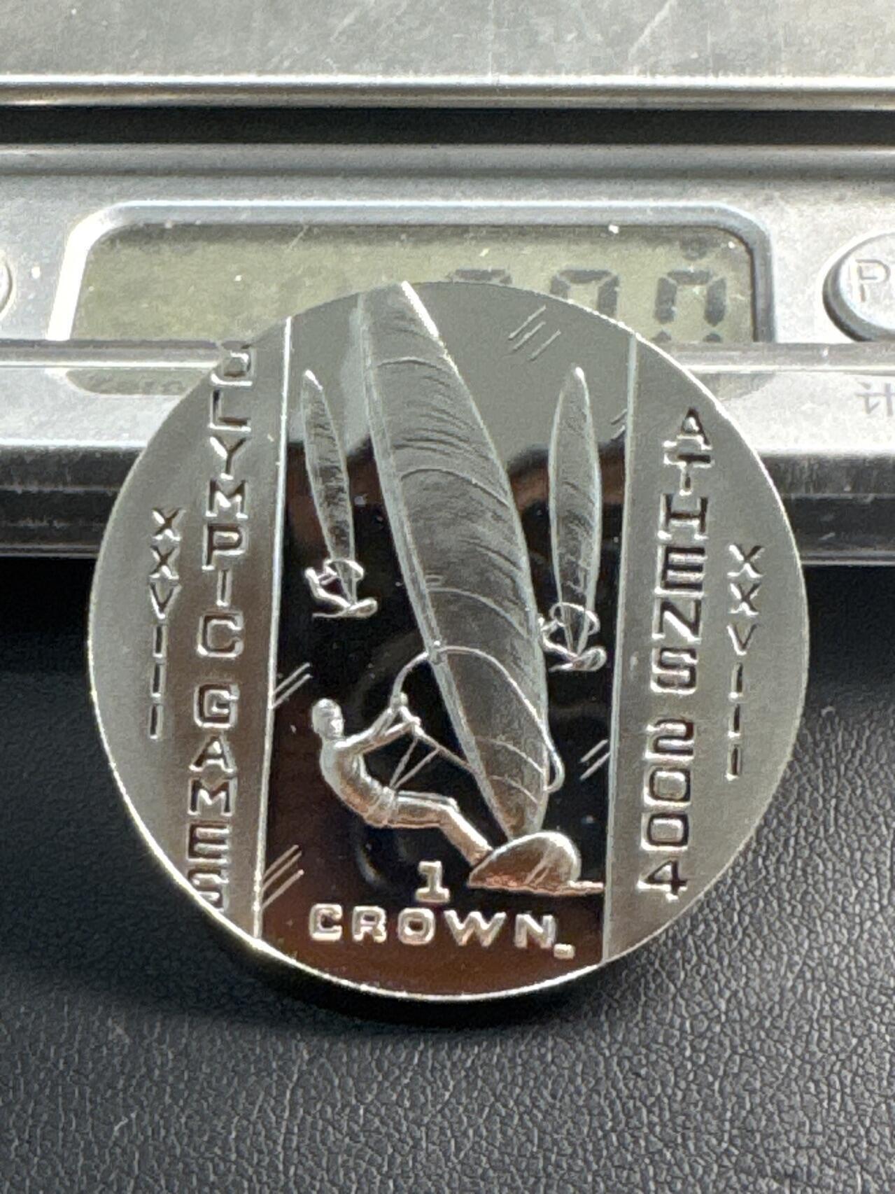 ❤️【币观天下】❤️ 第346期钱币拍卖场- 2026.3.27周五晚上6点半场 长期征集拍品  2003 马恩岛 奥运会品相极佳【精制】银币