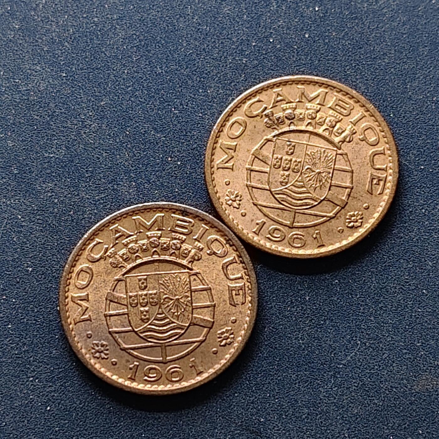 【全场包邮】纯粹捡漏拍514场 葡属莫桑比克1966年好品相20分2枚一组
