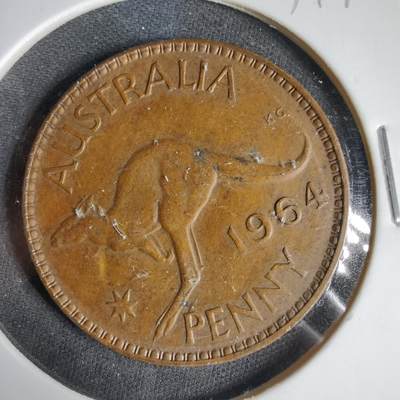 沼泽如烟--第1031场 - 澳大利亚1964年1便士