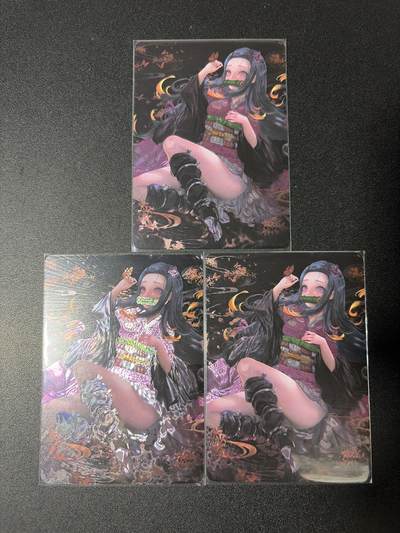 NO.28 好又多金牌大场，每周一站式配齐，方便凑单！（周6晚9点截拍，卖家送拍0抽成！） - 白花恋诗卡牌 灶门弥豆子 镭光浮雕3张