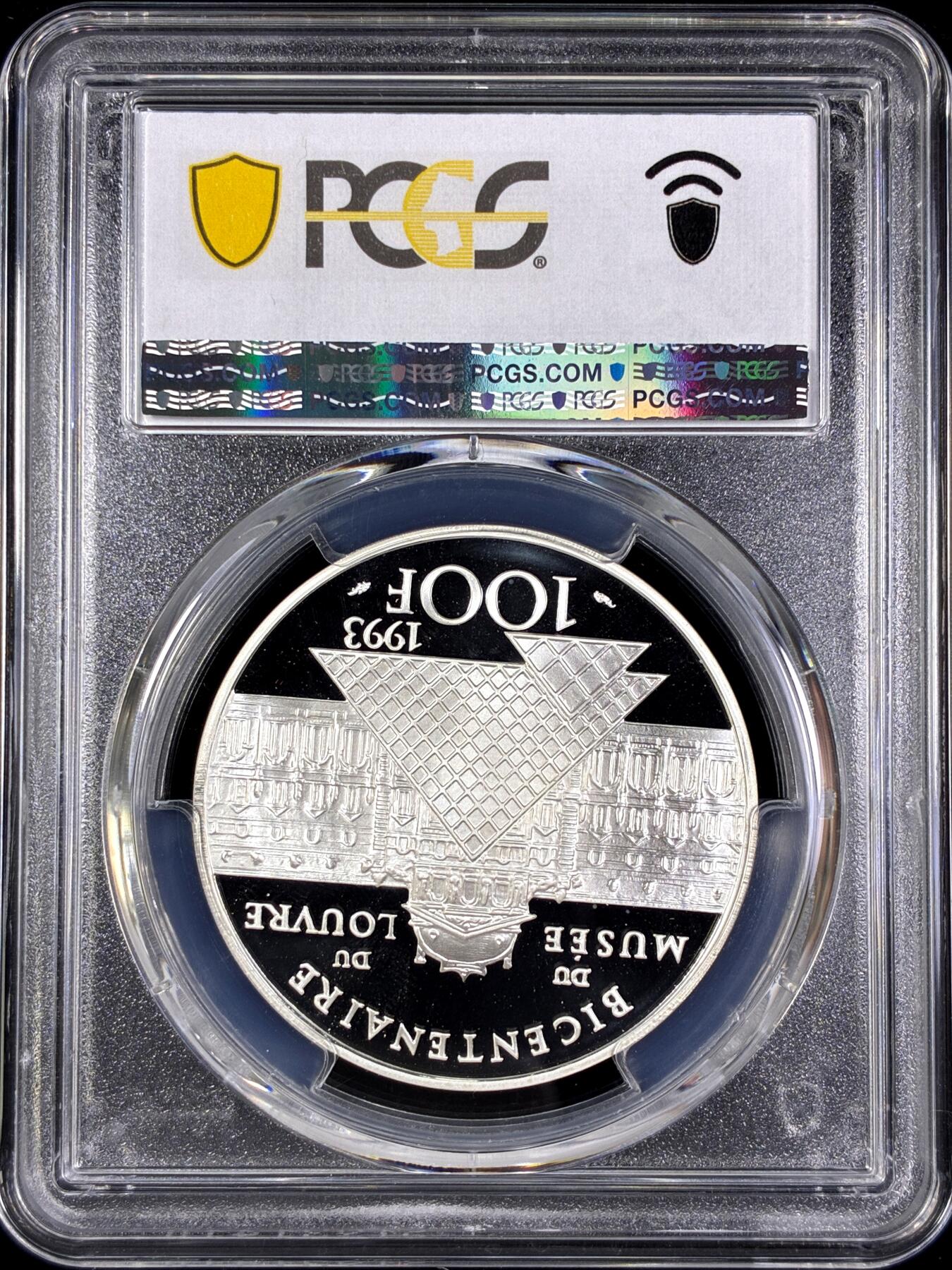 【雨安】【直播拍卖】【第0130期-评级币章】2026-03-28 周六 19:30 (金价981.33, 银价17.11) [评级现代] France 法国 100法郎 1993年 玛丽-玛格丽特 PCGS-PR69DCAM 精制币