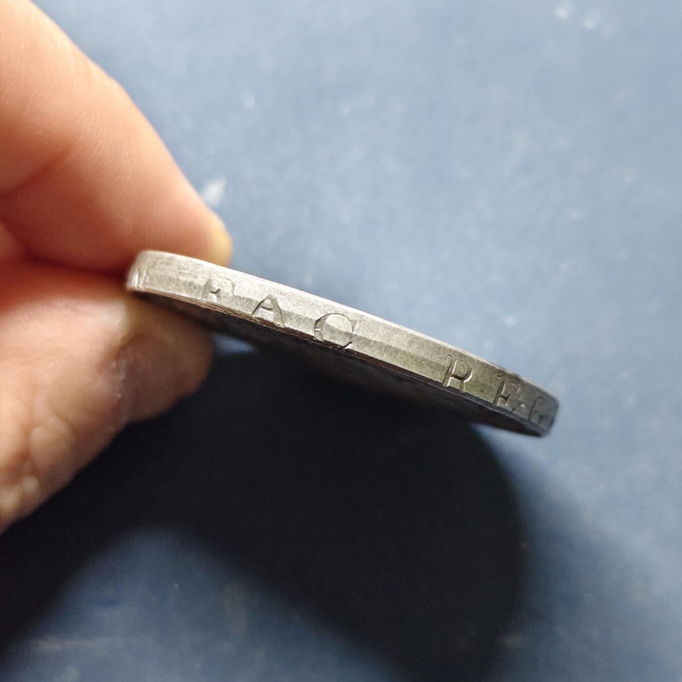 【全场包邮】纯粹捡漏拍515场 【纪念章】法国1815年路易十八5法郎复刻版纪念章【边铭 DOMINE SALVUM FAC REGEM】