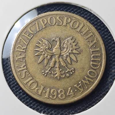 KK钱币收藏小铺  第407期 2月预留时间 周末发货 - 1984 波兰5兹罗提铜币