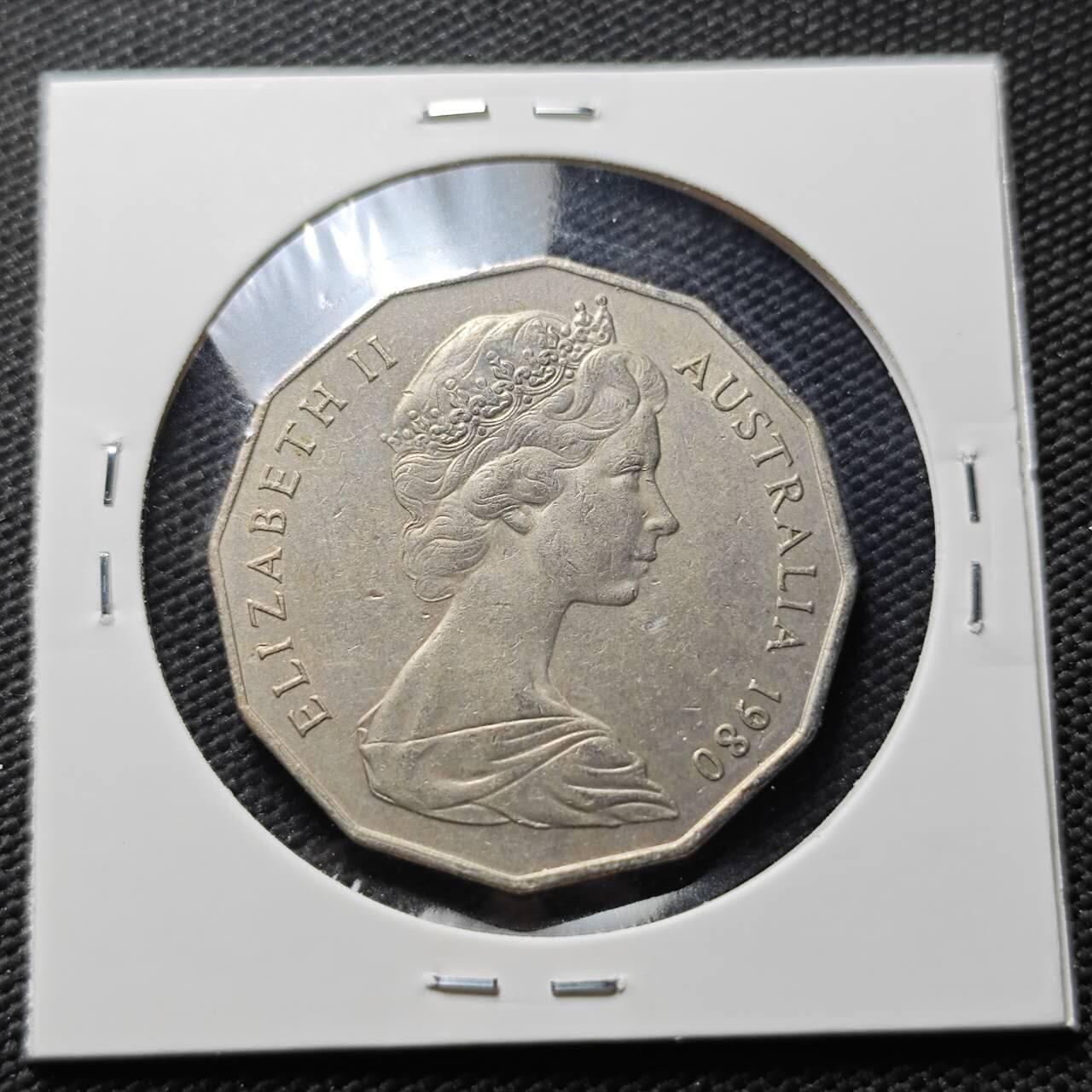 KK钱币收藏小铺  第406期 2月预留时间 周末发货  澳大利亚50分