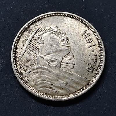 【全场包邮】纯粹捡漏拍515场 - 埃及1956年20皮阿斯特狮身人面像银币【33毫米14克72%】