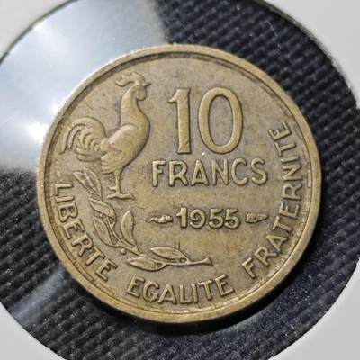 KK钱币收藏小铺  第406期 2月预留时间 周末发货 -  法国10法郎铜币