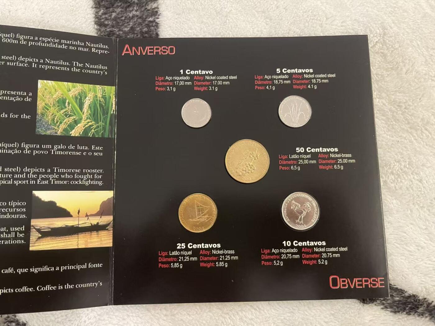 ❤️【币观天下】❤️ 第346期钱币拍卖场- 2026.3.27周五晚上6点半场 长期征集拍品  东帝汶2004年首套官方原装套币 少见