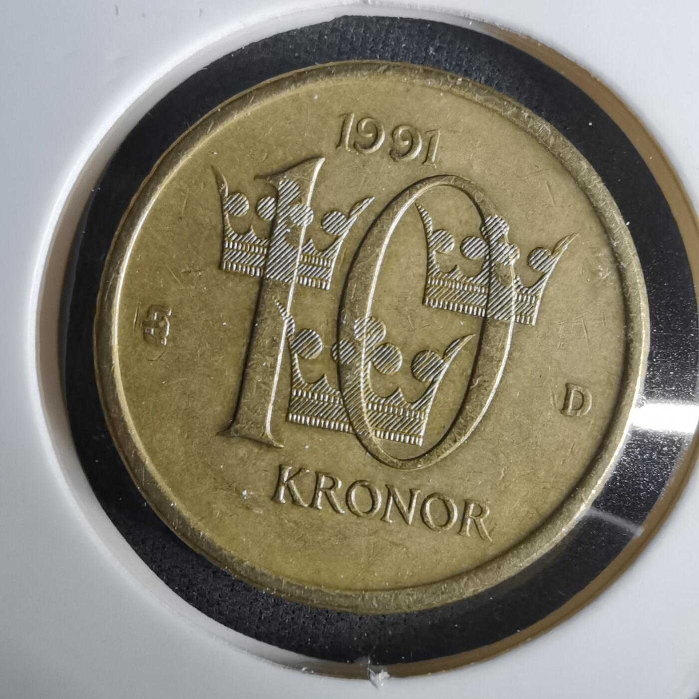 沼泽如烟--第1032场 瑞典1991年10克朗