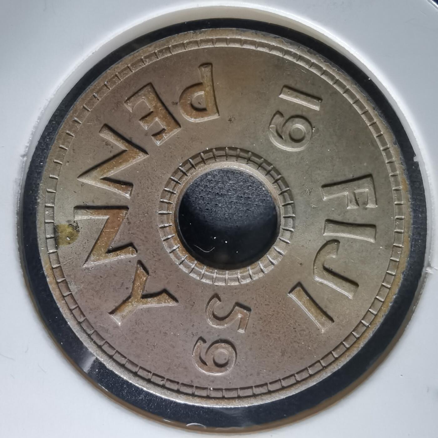 沼泽如烟--第1032场 斐济1959年1便士