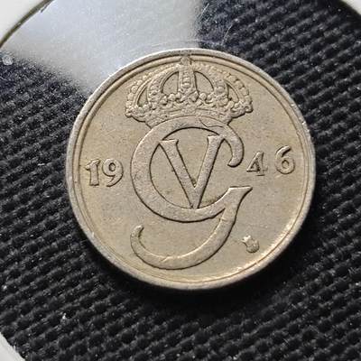 KK钱币收藏小铺  第406期 2月预留时间 周末发货 -  1946瑞典10欧尔