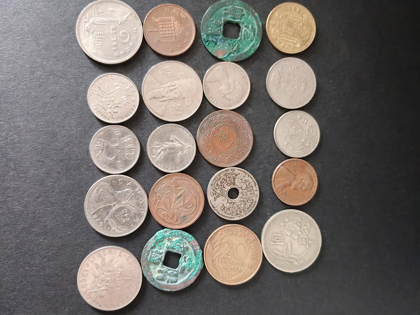 猩哥外币小铺➨【第225场】 硬币20个