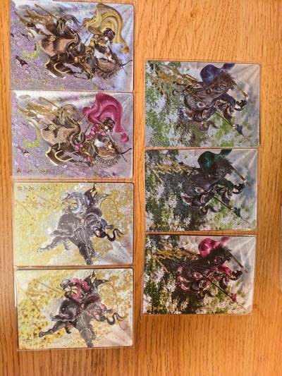 阳大大卡牌拍卖第106期（持续收拍品，周五晚上九点截拍，进群福利早知道） - 【亲签谷粒三娘】卡德曼 谷粒忠义水浒 红编三娘亲签7张 新出版本 集齐不易