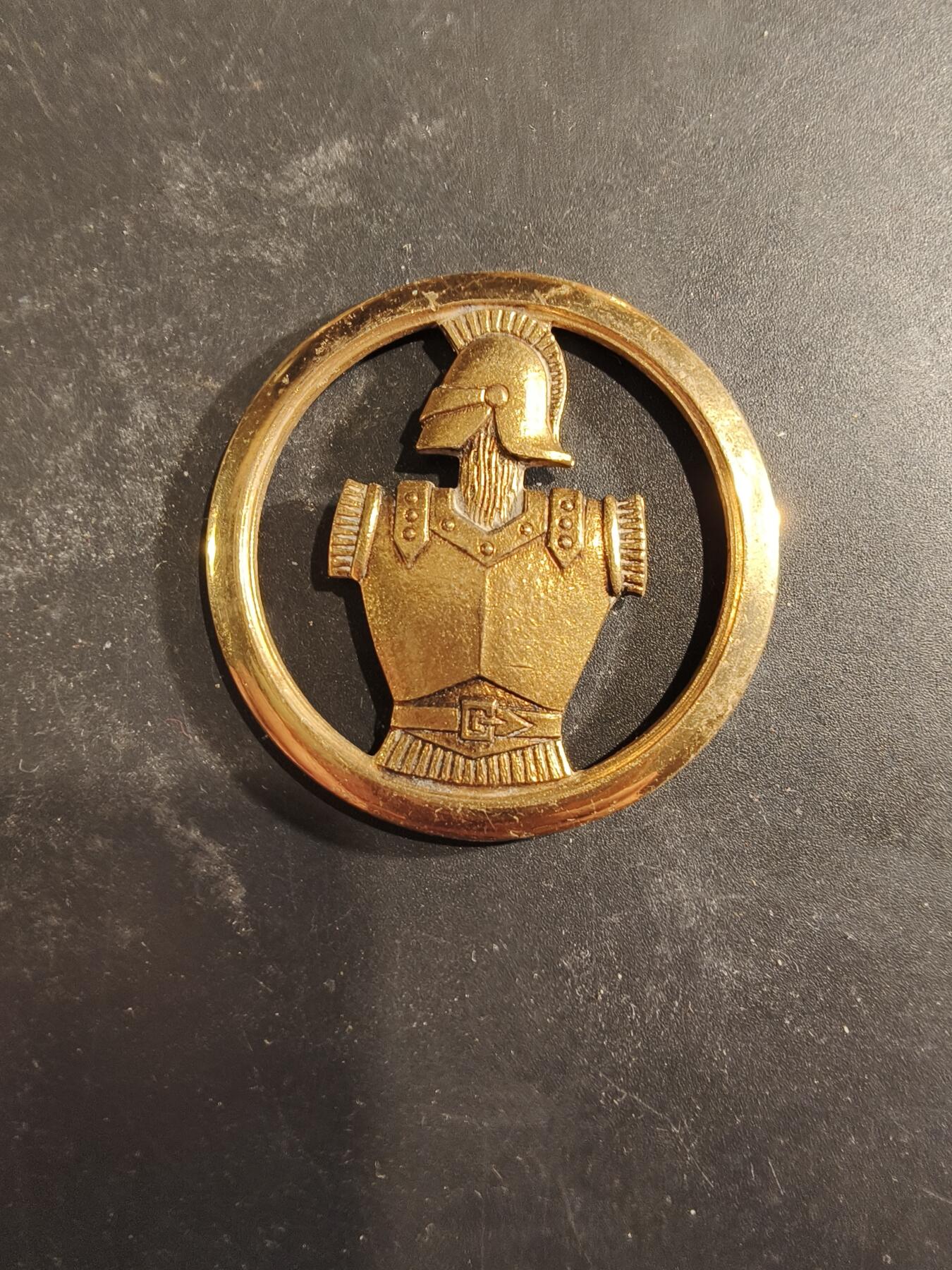 老王徽章第189期 法国工兵贝雷帽徽   金色