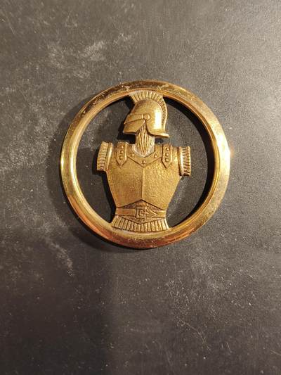 老王徽章第189期 - 法国工兵贝雷帽徽   金色