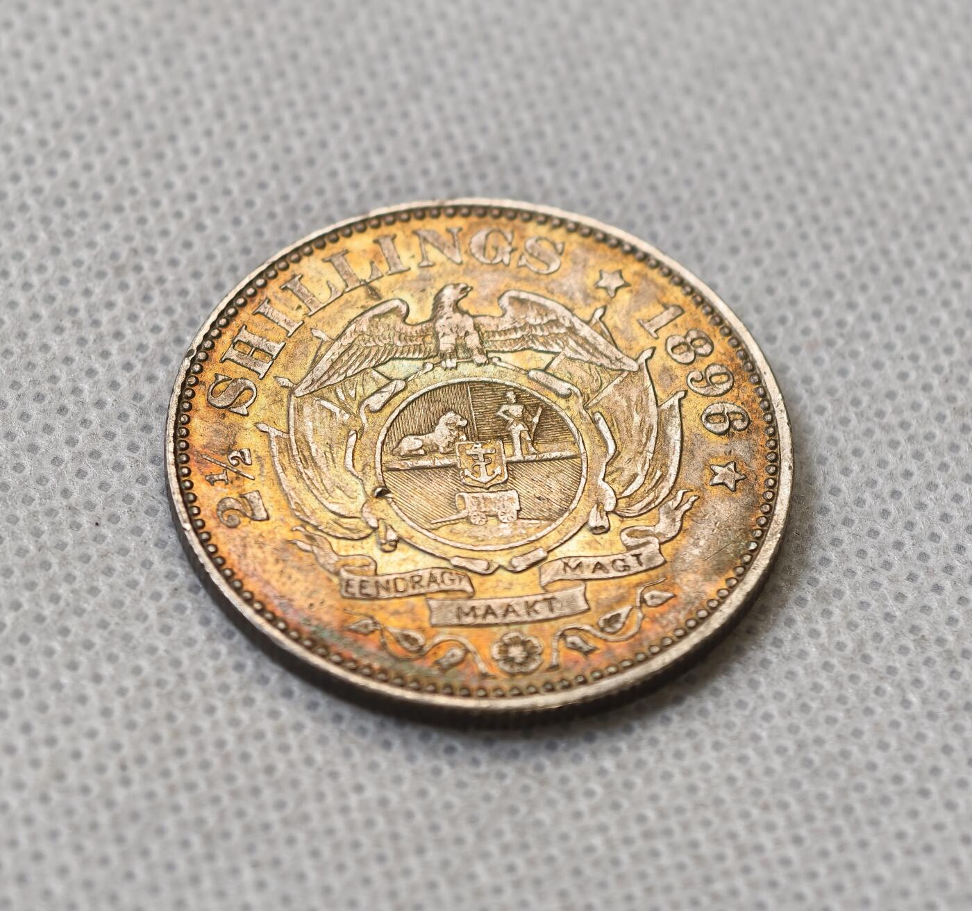 甄臻铺-世界币章拍卖（第56期），送拍享返佣金等优惠多多 南非 1893年 2.5先令银币