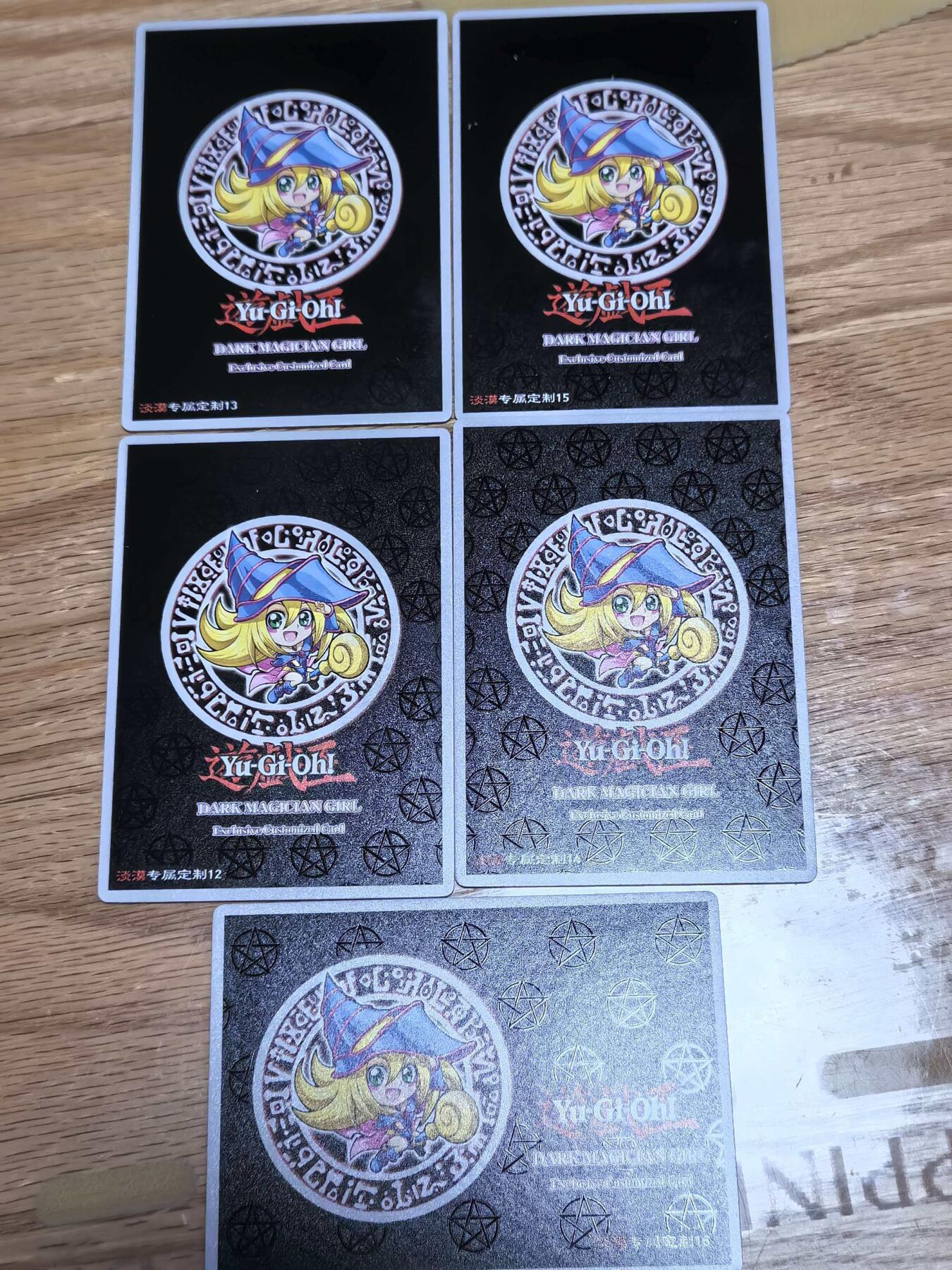 阳大大卡牌拍卖第106期（持续收拍品，周五晚上九点截拍，进群福利早知道） 奇点最新一弹专属定制游戏王黑魔女5种形态粗闪裸卡